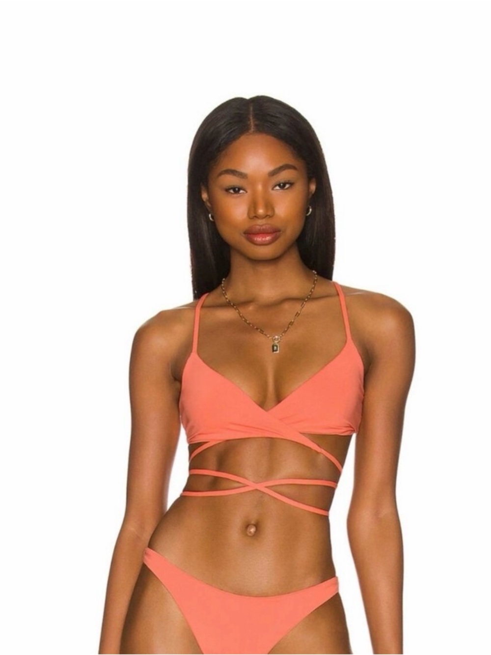 l*space Coral Kristen Top (L) and Camscho Bottom (XL) - NWT
